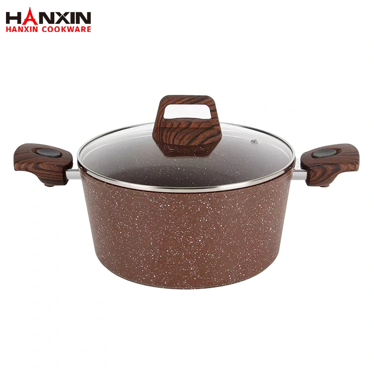 Aluminum Ceramic Marble Coating Dutch Oven